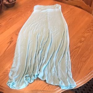 Mint green maxi skirt